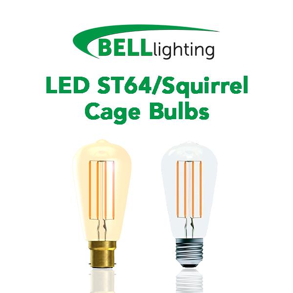 Bell LED ST64 Squirrel Cage Bulbs