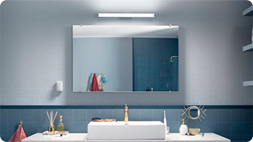 shaver and mirror lights