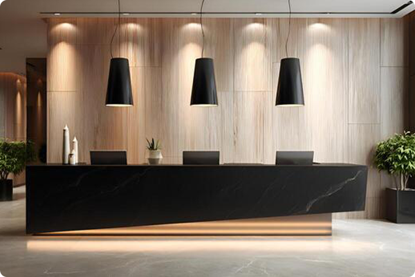 GU10 LED Spots Pendant Lights in hotel reception