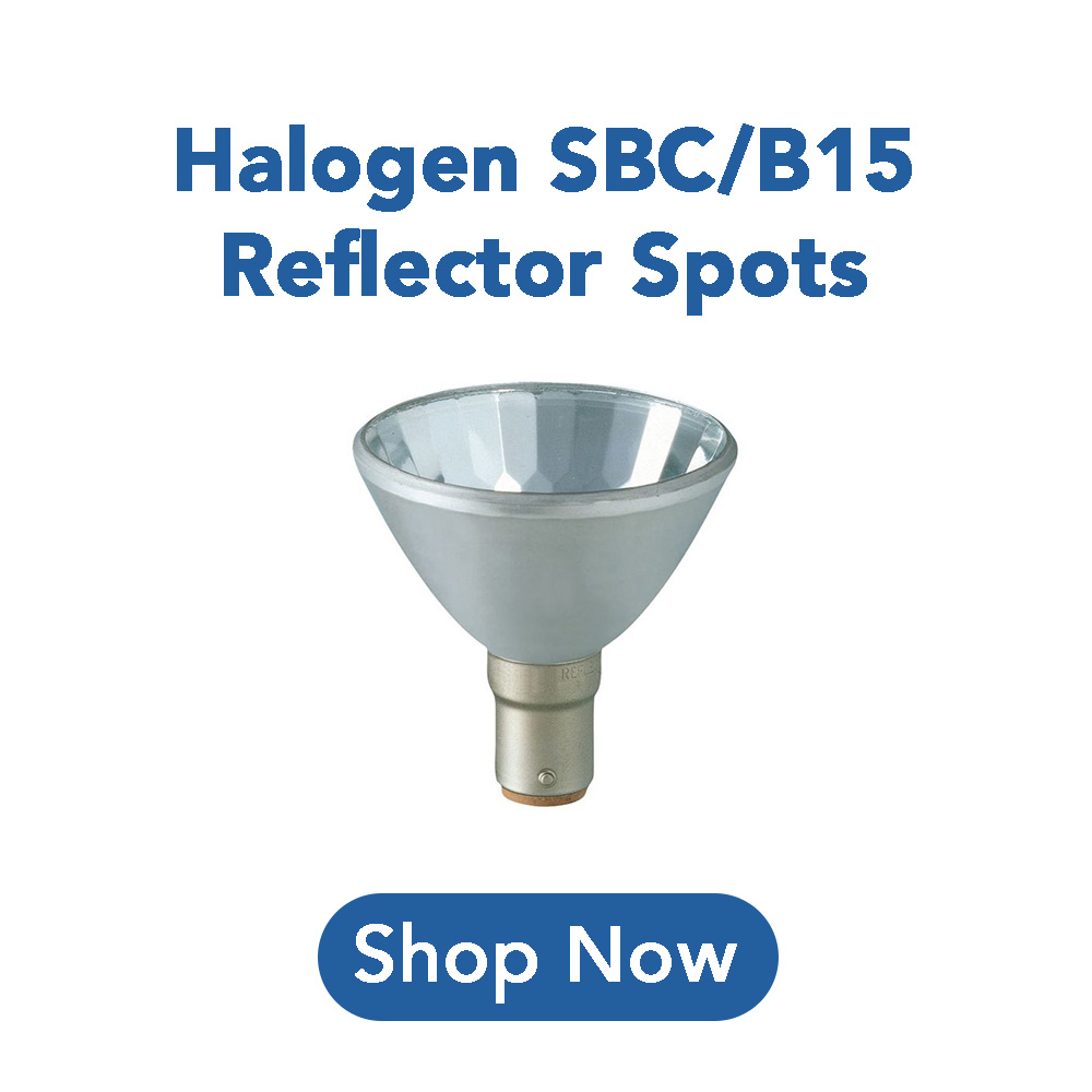 Halogen SBC/B15 Reflector Spots