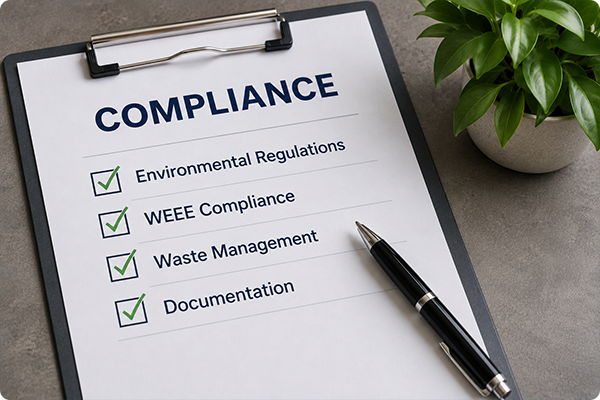 Environmental compliance and WEEE support for lighting projects