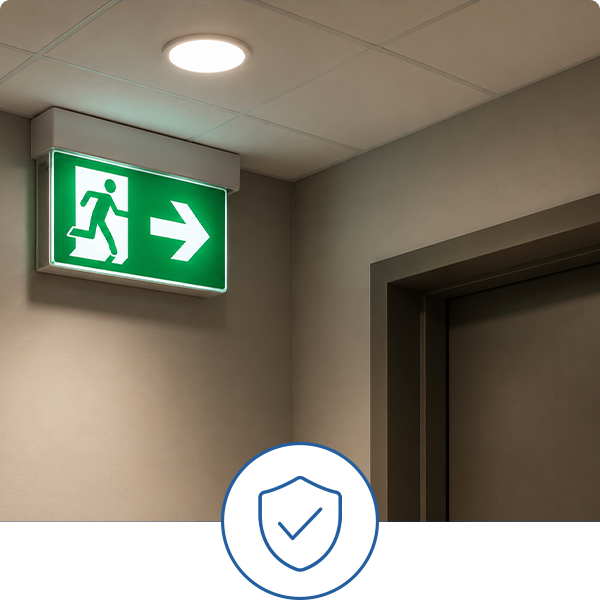 Ensure regulatory compliance Emergency lighting and compliance solutions for commercial environments