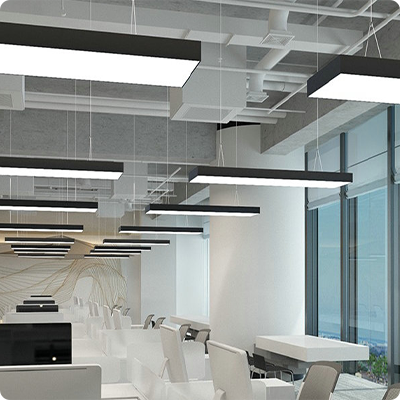 LED Luminaires led ceiling luminaires in a modern office