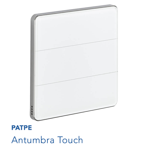 image of a Philips Dynalite Antumbra Touch interface