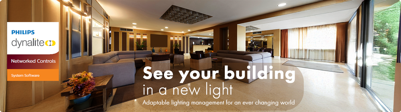 Philips Dynalite controlling a hotel lobby