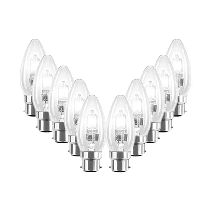 25W BC CLEAR CANDLE 35MM PACK OF 10