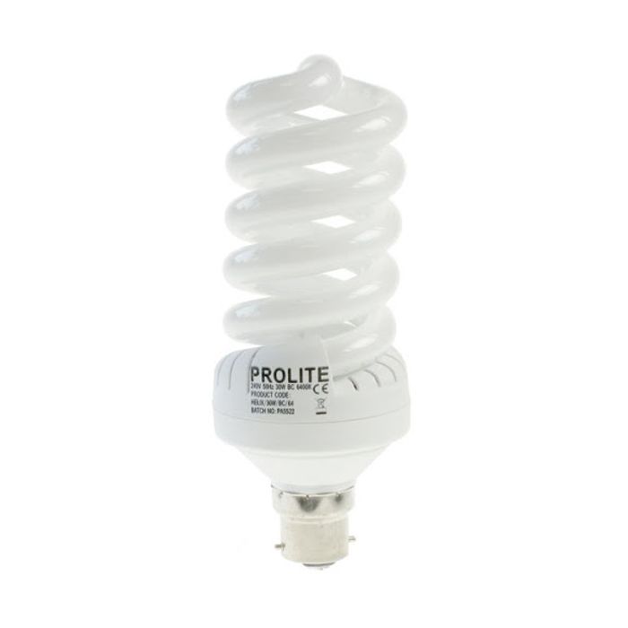 30W(150W) BC Helix Spiral Compact 6000K