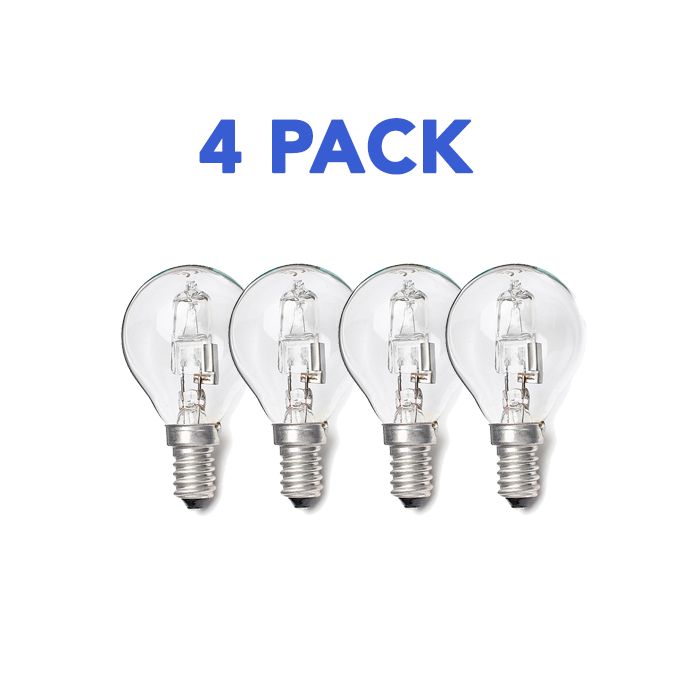42W E14 P45 Halogen Golf Ball - 4 PACK