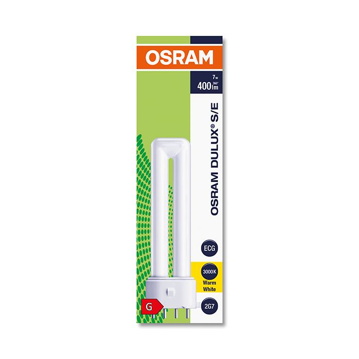 Osram Dulux S/E 7W Compact Warm White 830 4 Pin 2G7