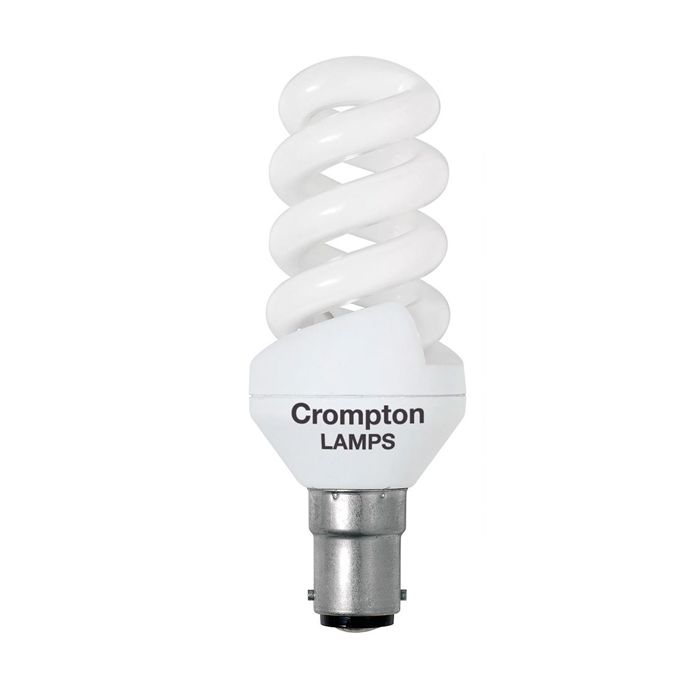 9W(44W) SBC T2 Spiral 500 Lumens 10,000 Hr 2700K