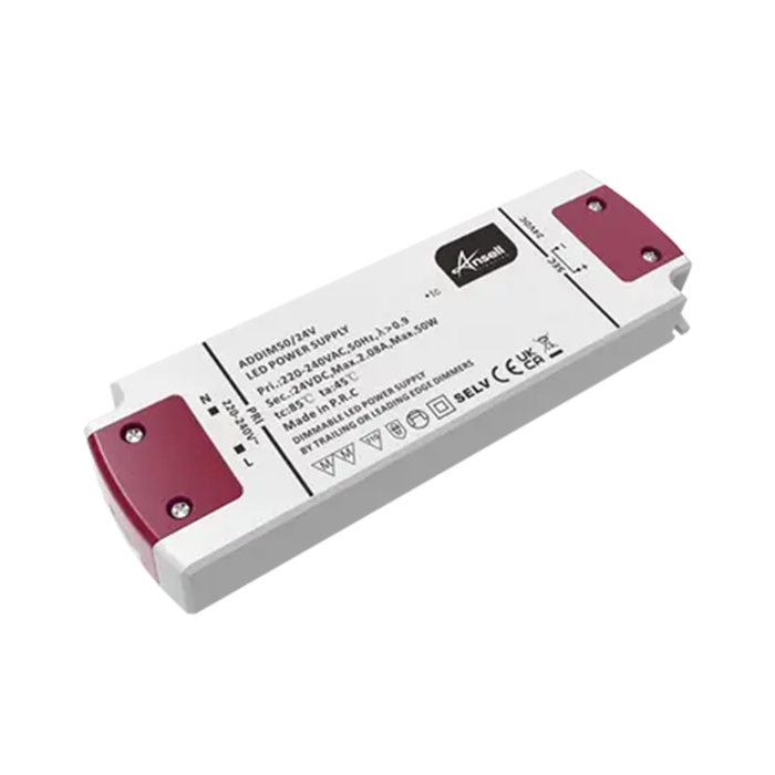 Ansell 50W 24V Triac Dimmable LED Driver