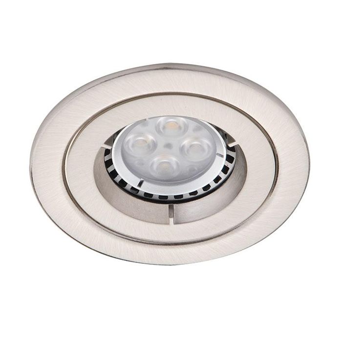 Ansell AMICD ICage Mini 50W GU10 Die-cast Downlight Satin Chrome