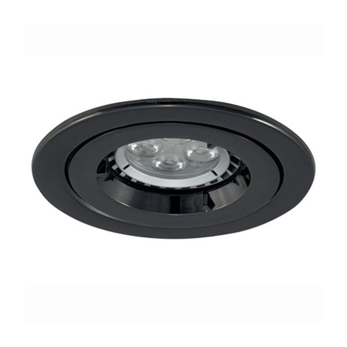 Ansell Amicd Icage Mini IP65 50W GU10 Die-Cast Downlight Black