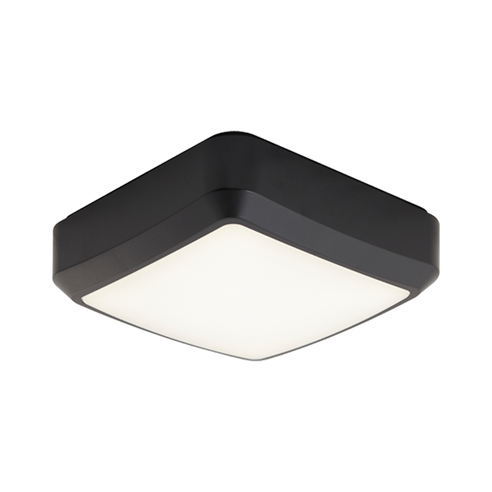 Ansell Astro CCT 2 Black 7-12W Microwave Sensor Emergency LED Bulkhead