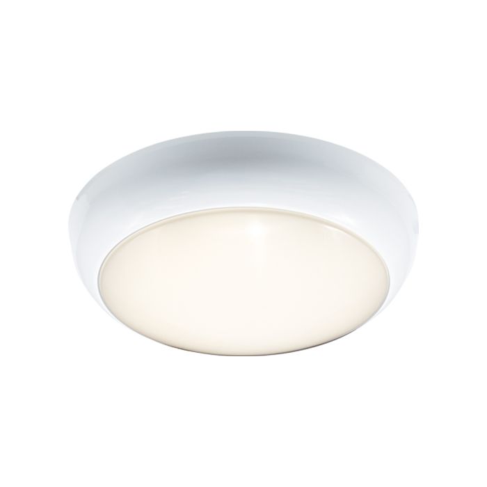 Ansell Disco EVO 1 Microwave Sensor and Self-Test Emergency LED 4-7W CCT Selectable Bulkhead