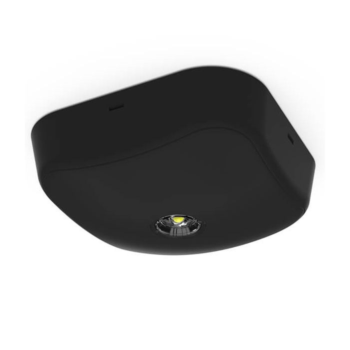 Ansell Falcon Black 2.6W LED Surface Non-Maintained Emergency Downlight