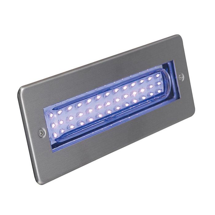 Ansell Libretto LED Bricklight - 2W Blue - Stainless Steel