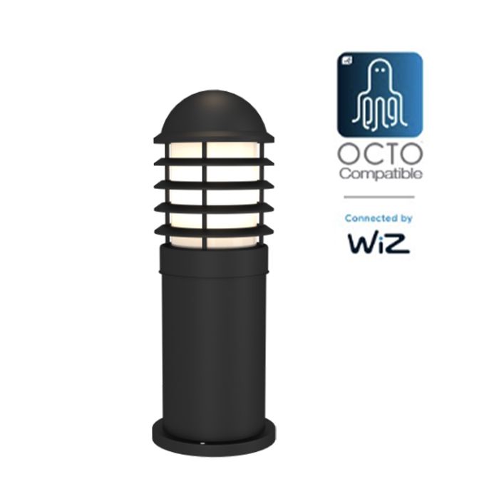 Ansell Madrid 475mm Black Bollard