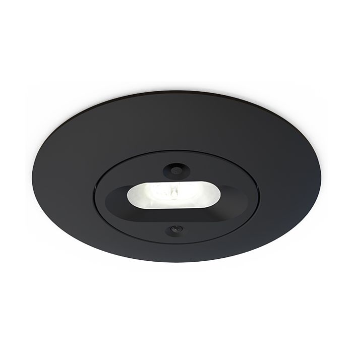 Ansell Merlin LED Emergency Downlight 5W Non-maintained Black - Escape Route