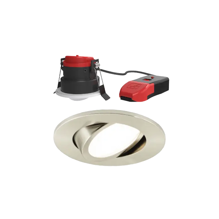 Ansell Prism Pro Satin Chrome 5-7W Gimbal Fire Rated Downlight