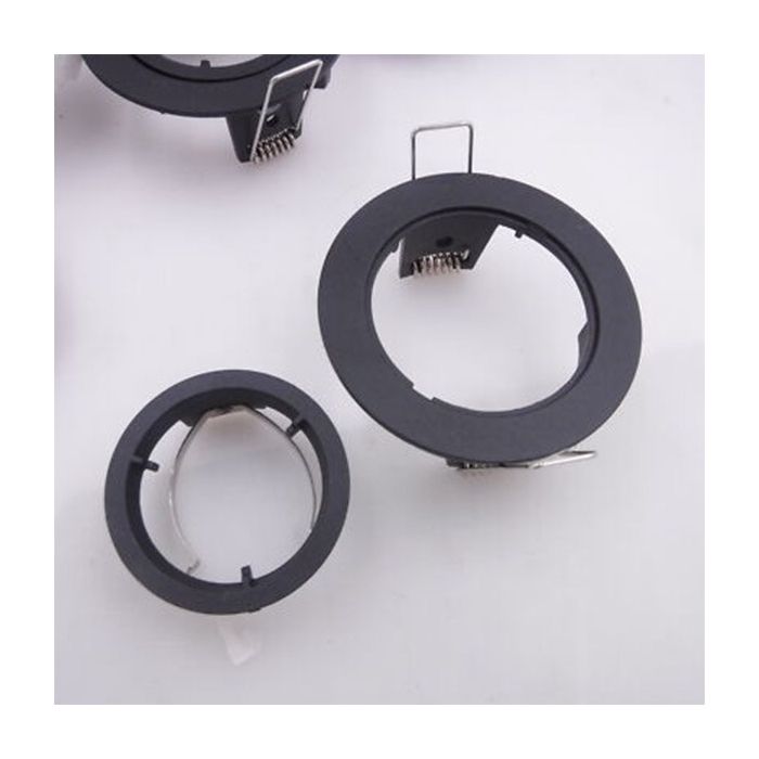 Ansell Twistlock Black Bezel for IP65 Fixed GU10 Downlight
