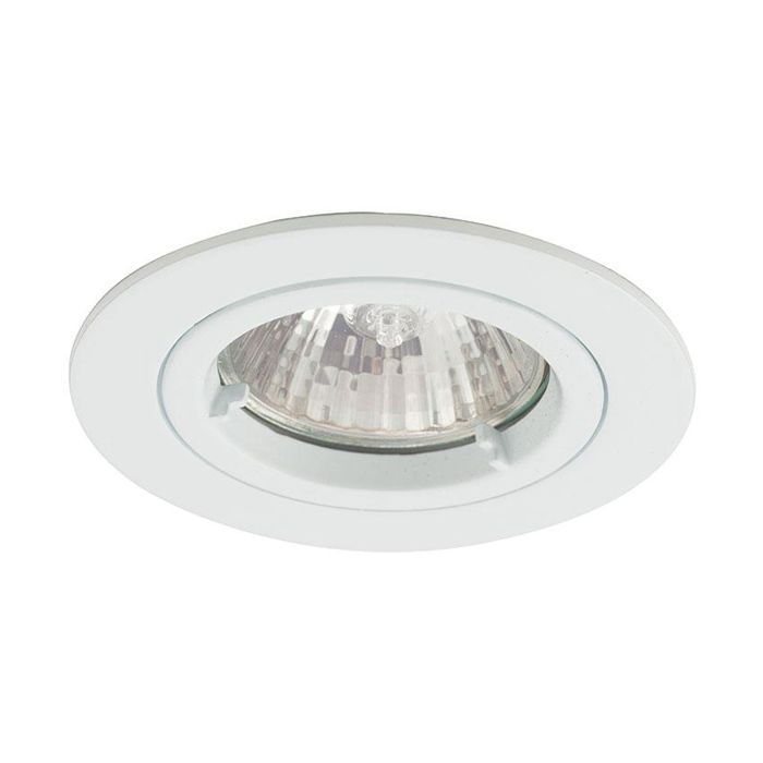 Ansell Twistlock GU10 50W Die-Cast Downlight Matt White