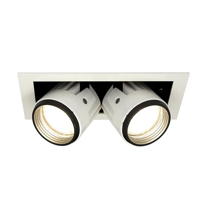 Ansell Unity Rectangular Retractable LED Downlights 2 x 15w Cool White