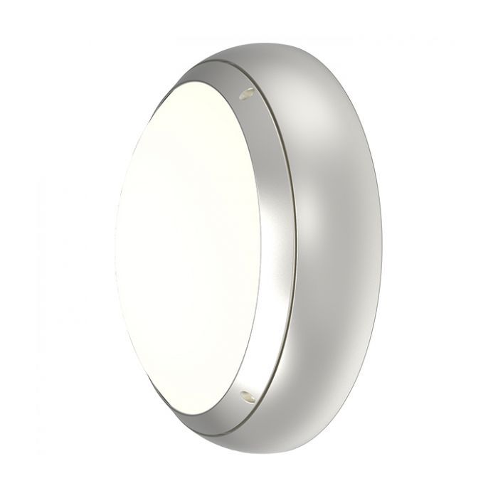Ansell Vision 3 LED - Integral Microwave Sensor Emergency - 17W Cool White/Warm White - Silver Grey