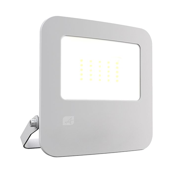 Ansell Zion LED Polycarbonate Floodlight - 10W Cool White - White