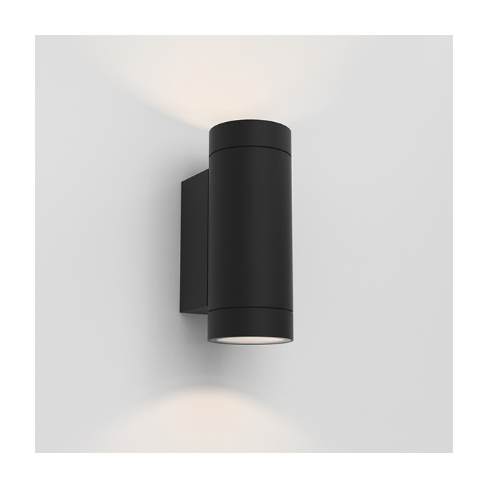 Astro Dartmouth Twin Textured Black Up/Down Wall Light