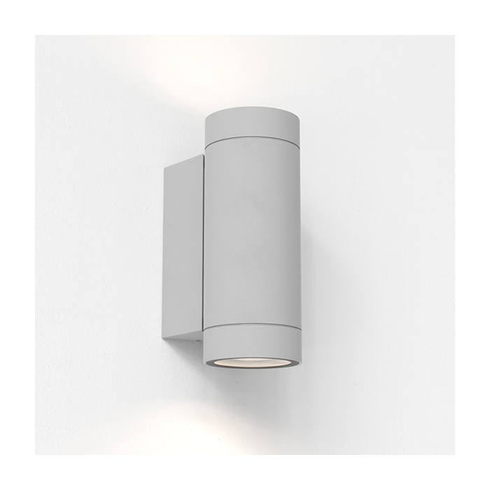 Astro Dartmouth Twin Textured Grey Up/Down Wall Light 