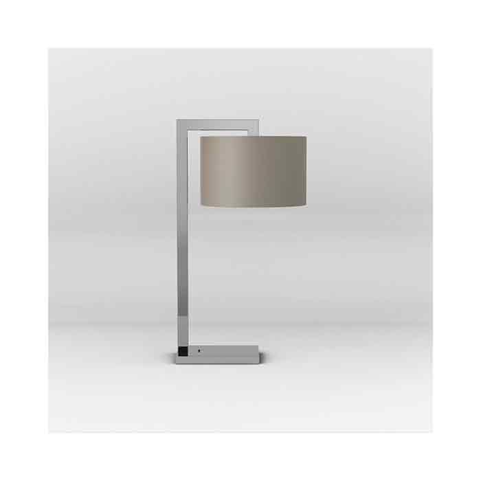 Astro Ravello Polished Chrome Table Lamp Oyster Shade