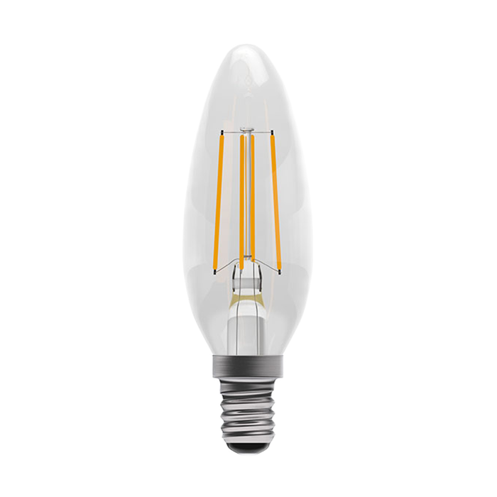 Bell 3.3W LED Filament Clear Candle Dimmable SES 4000K