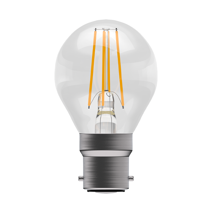 Bell 3.3W LED Filament Clear Round Dimmable  BC 4000K