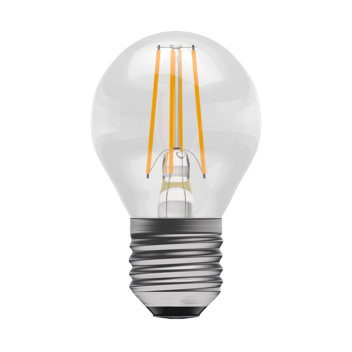 Bell 3.3W LED Filament Clear Round Dimmable  ES 4000K