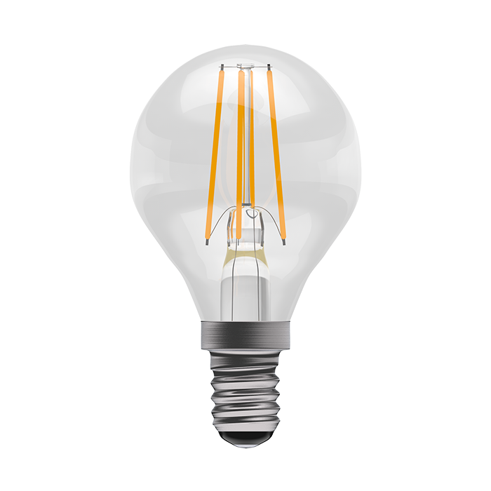 Bell 3.3W LED Filament Clear Round  SES 2700K