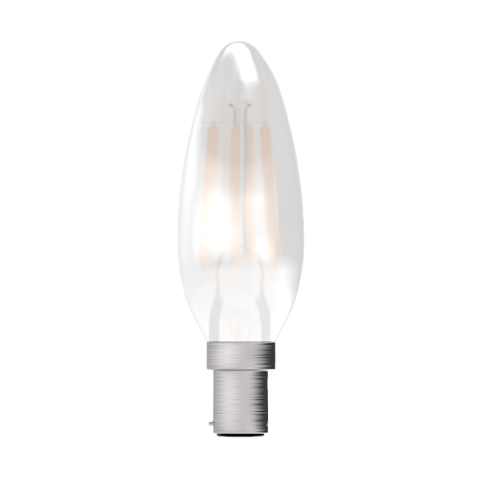 Bell 3.3W LED Filament Satin Candle SBC 2700K 