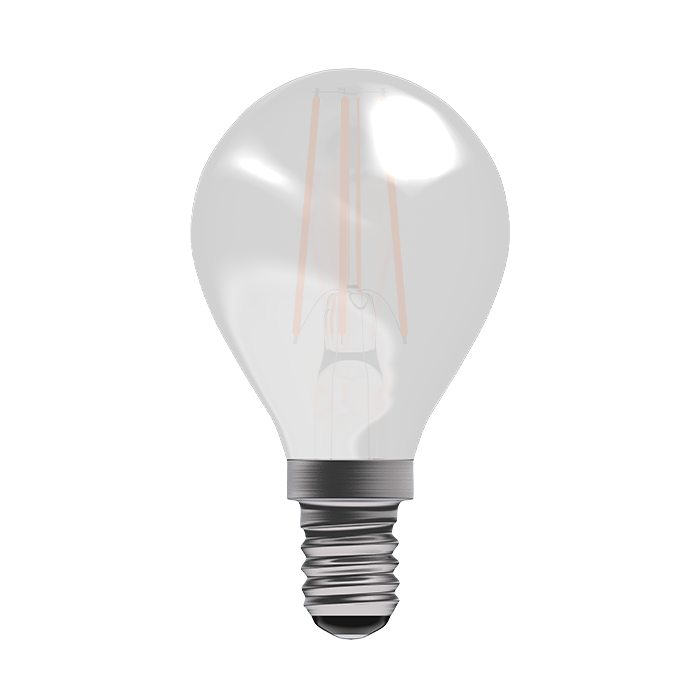 Bell 3.3W LED Filament Satin Round Dimmable   SES 2700K 