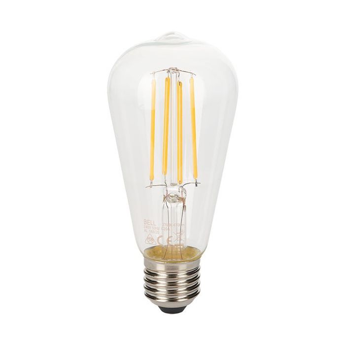Bell 60872 Platinum 3.8W ES/E27 Dimmable LED Squirrel Cage Lamp 2700K