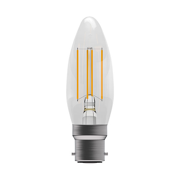 Bell Genesis 4.5W LED Filament Clear Candle BC 2700K