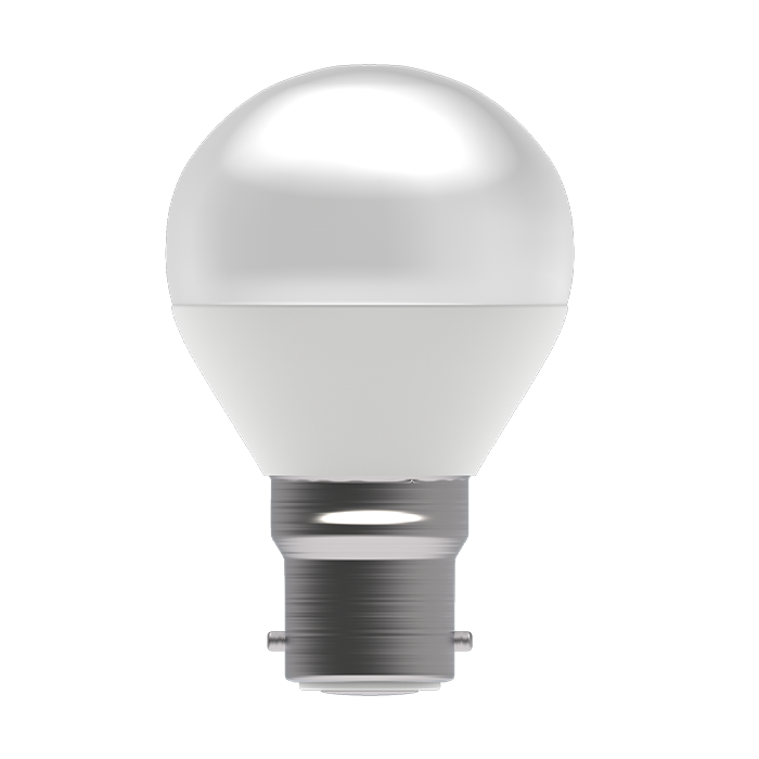Bell Genesis 4.7W LED Dimmable Round Opal Bulb BC 6000K