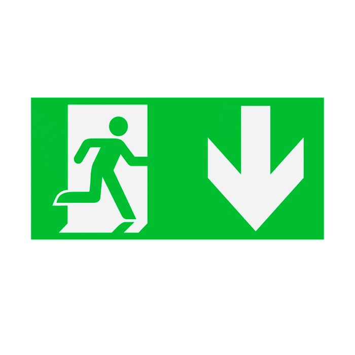 BELL Lighting 09022 Spectrum New Style Down Legend for Slim Exit Sign