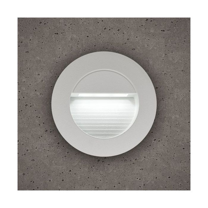 BELL Lighting 10403 Luna Round 1.2W LED Guide Light, White, IP65, White Trim
