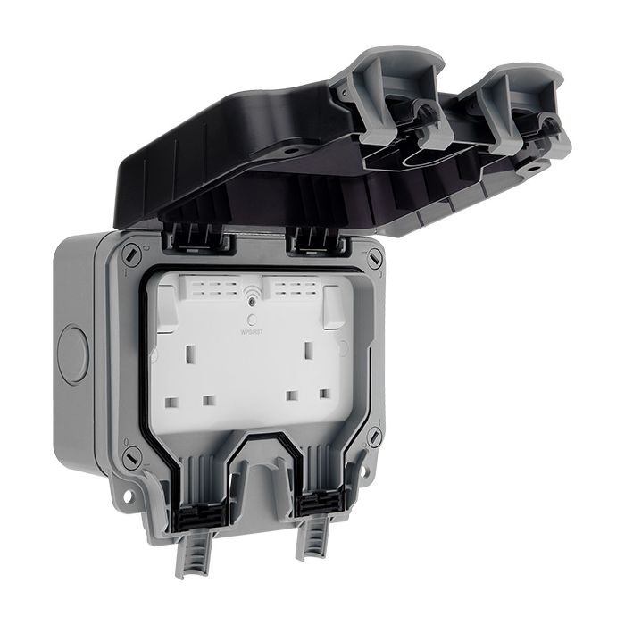 BG Weatherproof Outdoor 13A Socket Outlet with WiFi Extender