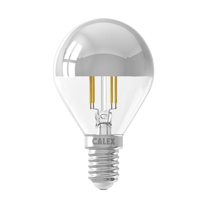 Calex LED 4W E14 Dimmable Top-mirror Filament Ball-lamp
