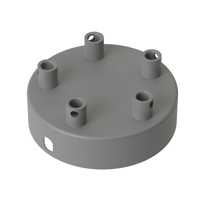 Calex 940086 Metal Ceiling Rose Concrete 100mm 5 holes