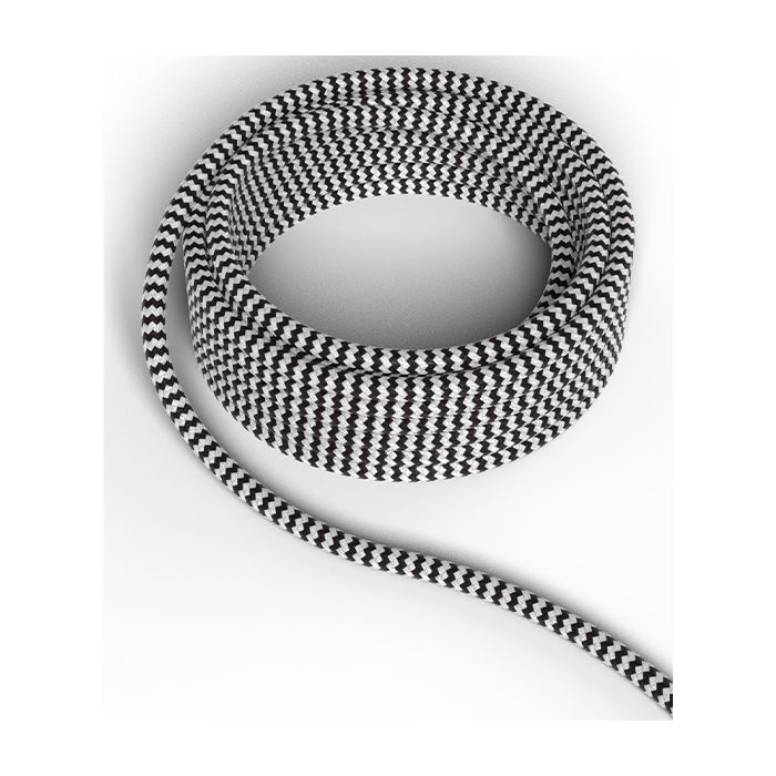 Calex 940286 3M Black/White Fabric Pendant Cable