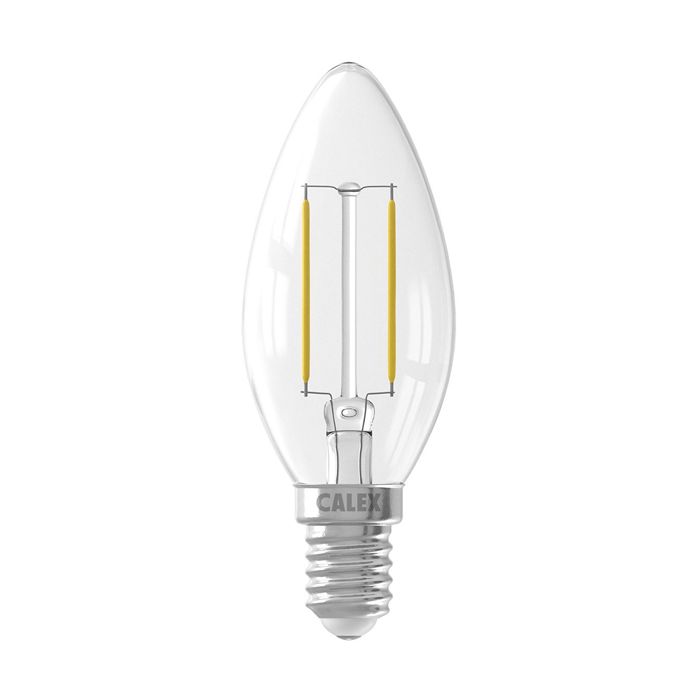 Calex Filament LED Candle Lamps 240V 2W 2700K