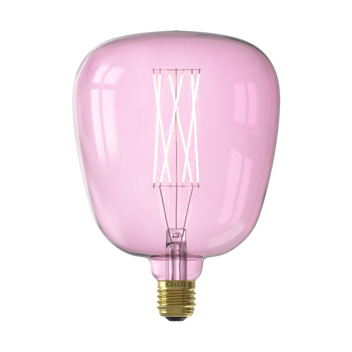 Calex Kiruna Quartz Pink LED Lamp 4W 200lm 2000K Dimmable