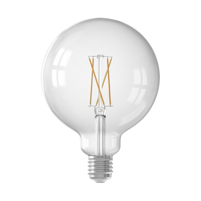 Calex Smart LED Filament Clear Globe lamp E27 7.5W 1800-3000K